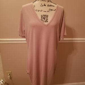 Rose gold asymmetrical dress
